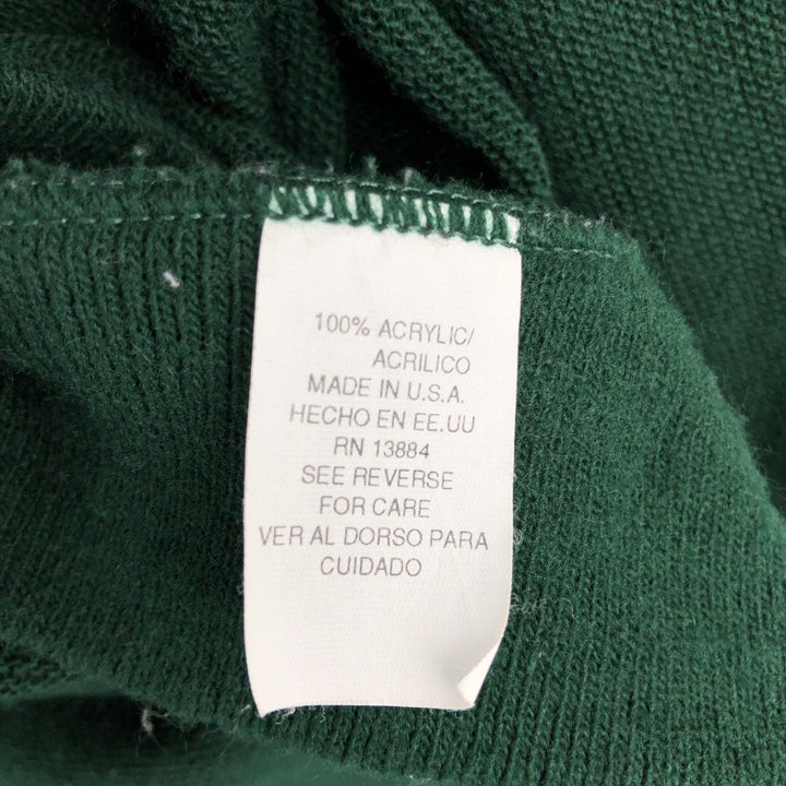 Vintage 1990'S Jantzen Classics acrylic knit cardigan, made in the USA, size L, men's acrylic Green type dark green Vintage Second Hand
