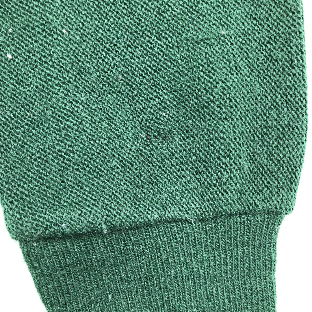 Vintage 1990'S Jantzen Classics acrylic knit cardigan, made in the USA, size L, men's acrylic Green type dark green Vintage Second Hand