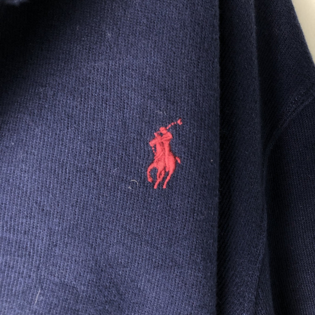 Ralph Lauren POLO RALPH LAUREN shawl collar cotton knit cardigan, men's size XL cotton navy blue type Vintage Second Hand