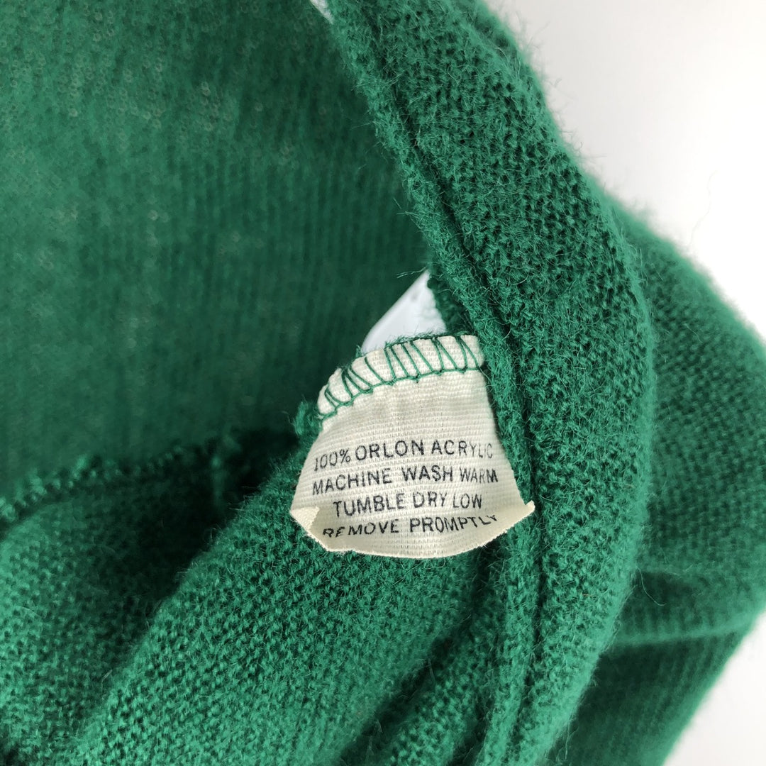 Vintage 70'S PICKERING Orlon Acrylic Knit Cardigan, Men's Size XL Oron Acrylic green type Vintage Second Hand