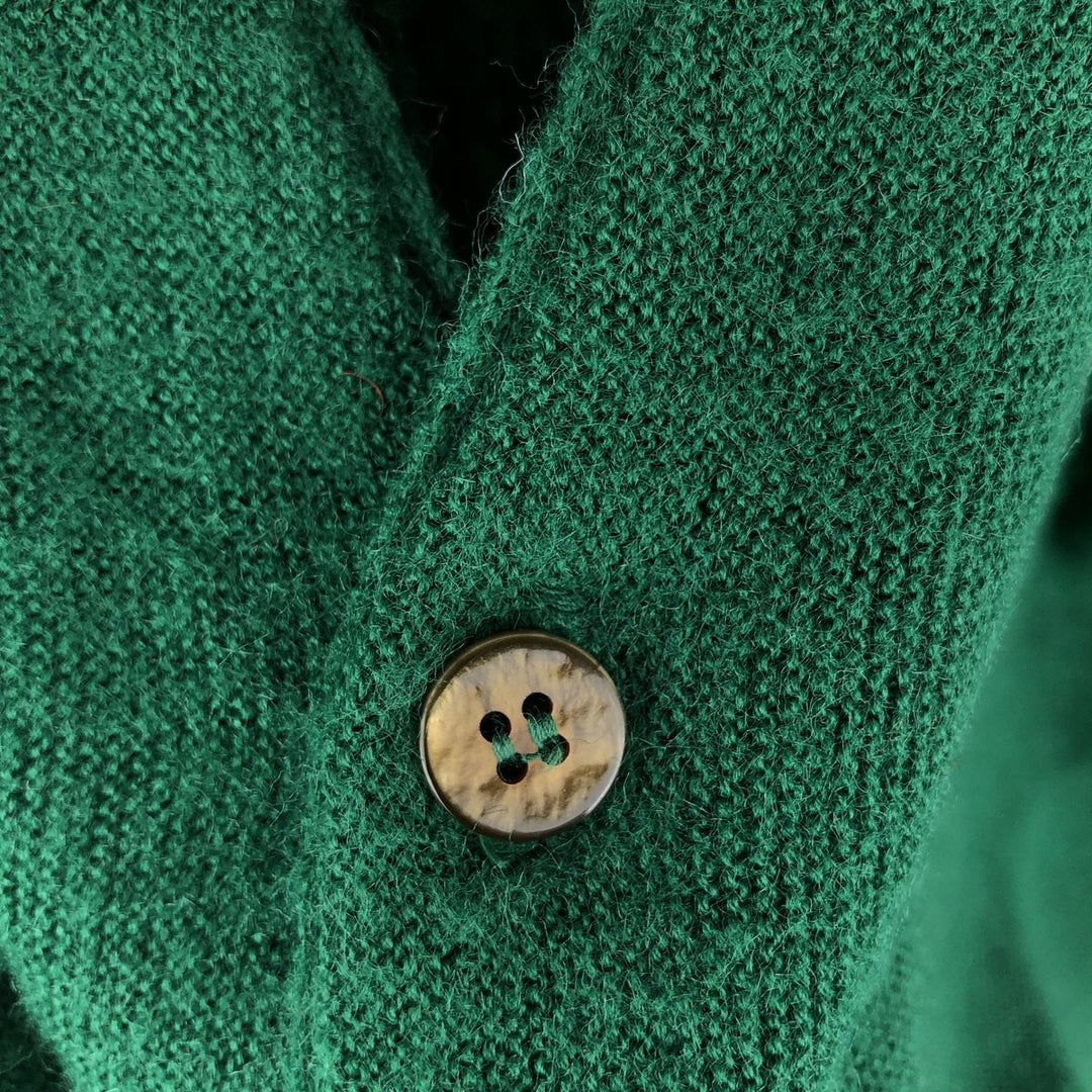 Vintage 70'S PICKERING Orlon Acrylic Knit Cardigan, Men's Size XL Oron Acrylic green type Vintage Second Hand