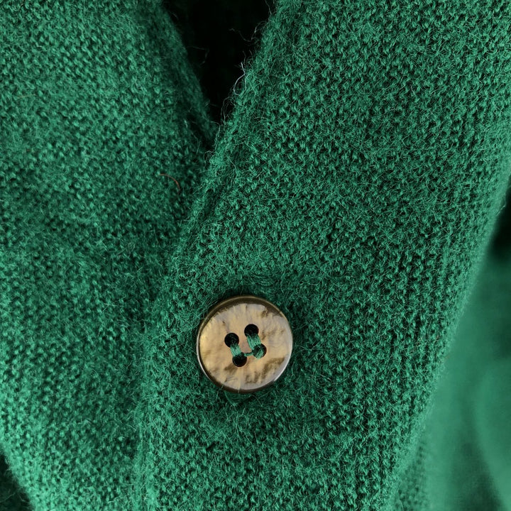 Vintage 70'S PICKERING Orlon Acrylic Knit Cardigan, Men's Size XL Oron Acrylic green type Vintage Second Hand