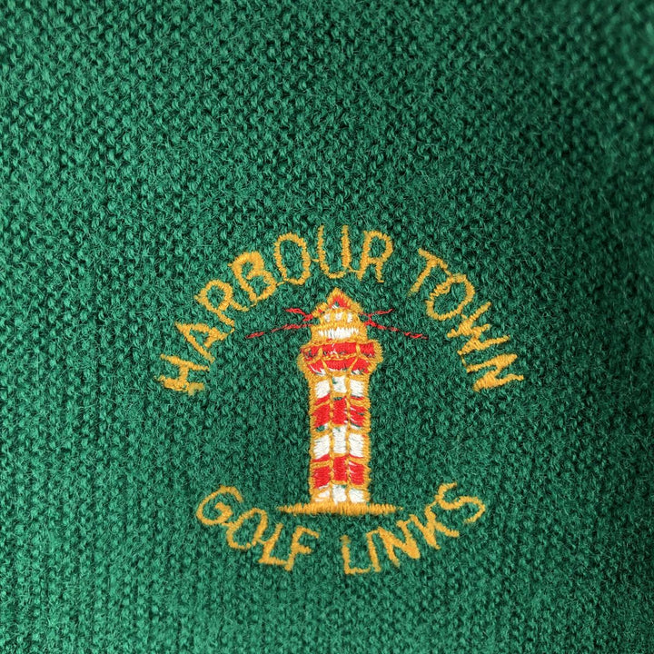 Vintage 70'S PICKERING Orlon Acrylic Knit Cardigan, Men's Size XL Oron Acrylic green type Vintage Second Hand