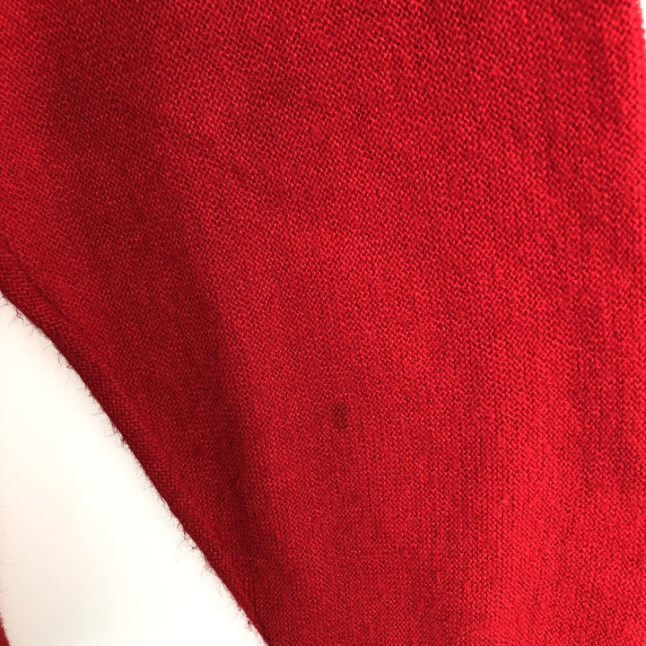 Vintage 70s-80'S Lacoste IZOD acrylic knit cardigan, men's size XL unclear red type Vintage Second Hand