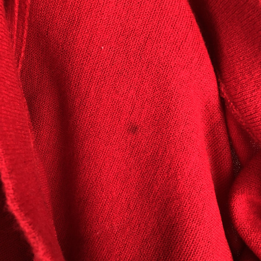 Vintage 70s-80'S Lacoste IZOD acrylic knit cardigan, men's size XL unclear red type Vintage Second Hand