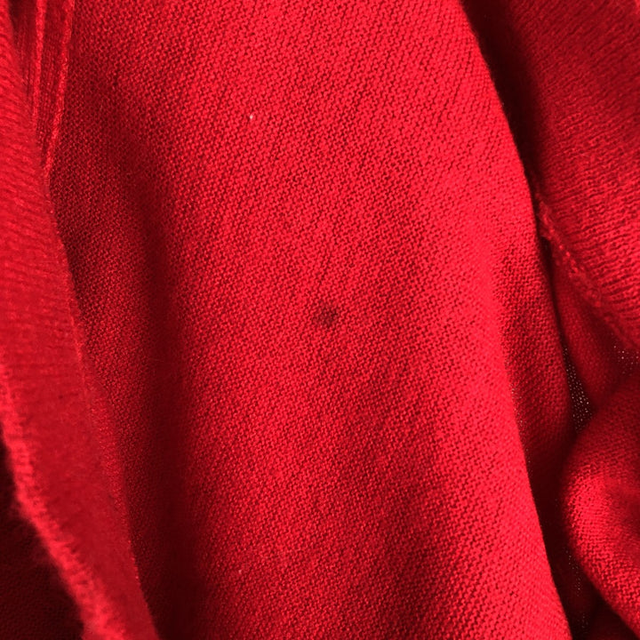 Vintage 70s-80'S Lacoste IZOD acrylic knit cardigan, men's size XL unclear red type Vintage Second Hand
