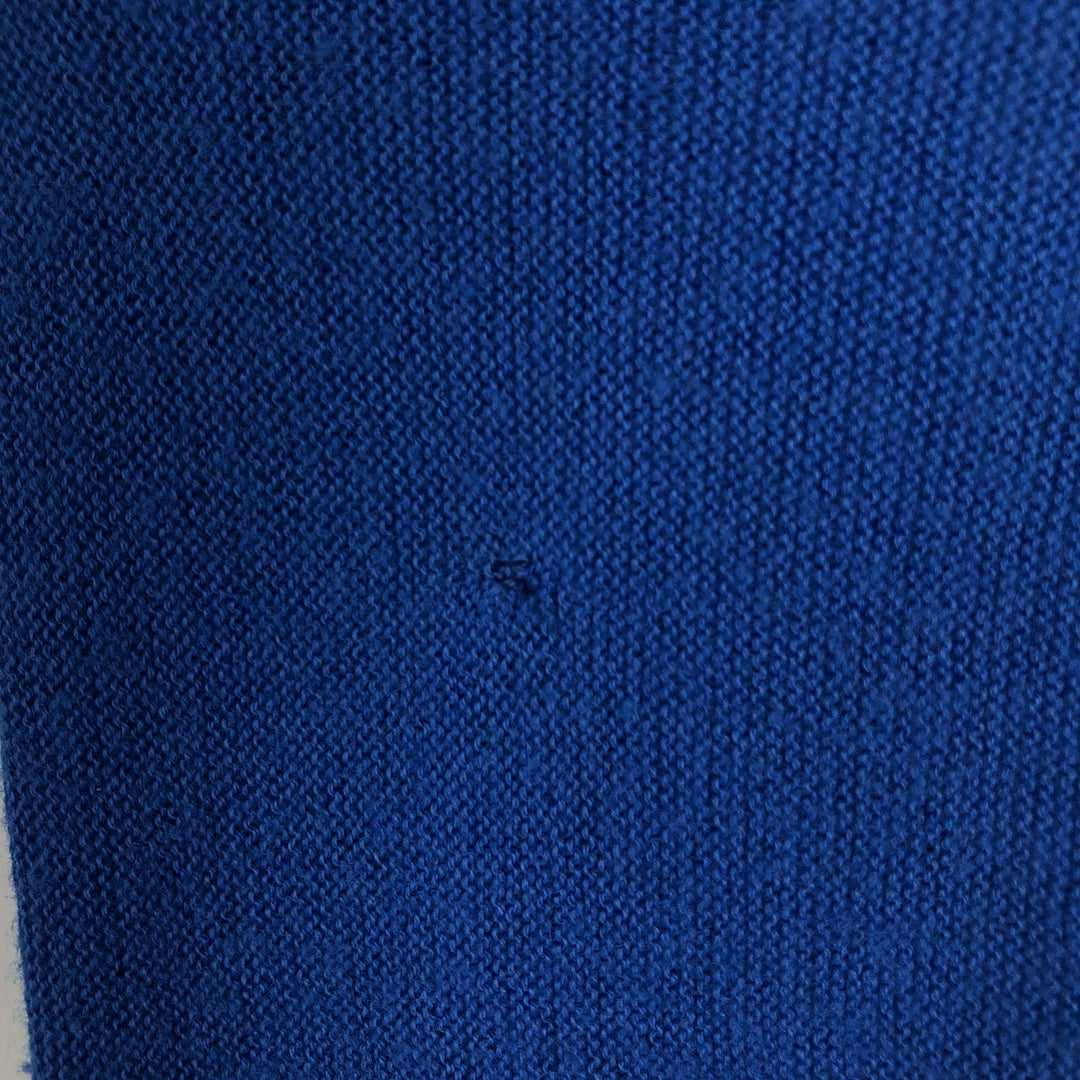 80'S Lacoste IZOD Acrylic Knit Cardigan Made in USA Men's M Size Vintage acrylic blue type Vintage Second Hand