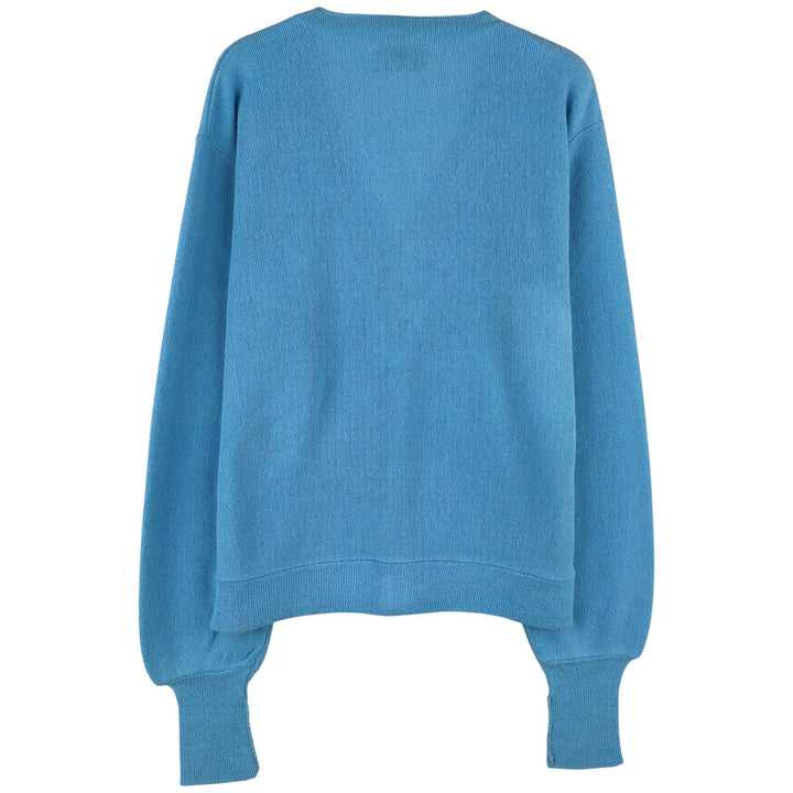 Vintage 70s-80'S JCPenney The Fox Sweater acrylic knit cardigan, men's size M unclear Blue type light blue Vintage Second Hand