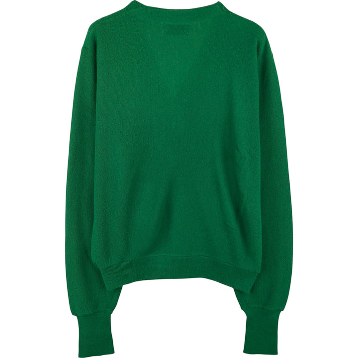 Vintage 1970'S Lacoste IZOD acrylic knit cardigan, men's size M acrylic green type Vintage Second Hand