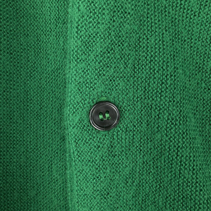 Vintage 1970'S Lacoste IZOD acrylic knit cardigan, men's size M acrylic green type Vintage Second Hand