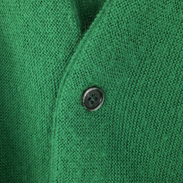 Vintage 1970'S Lacoste IZOD acrylic knit cardigan, men's size M acrylic green type Vintage Second Hand