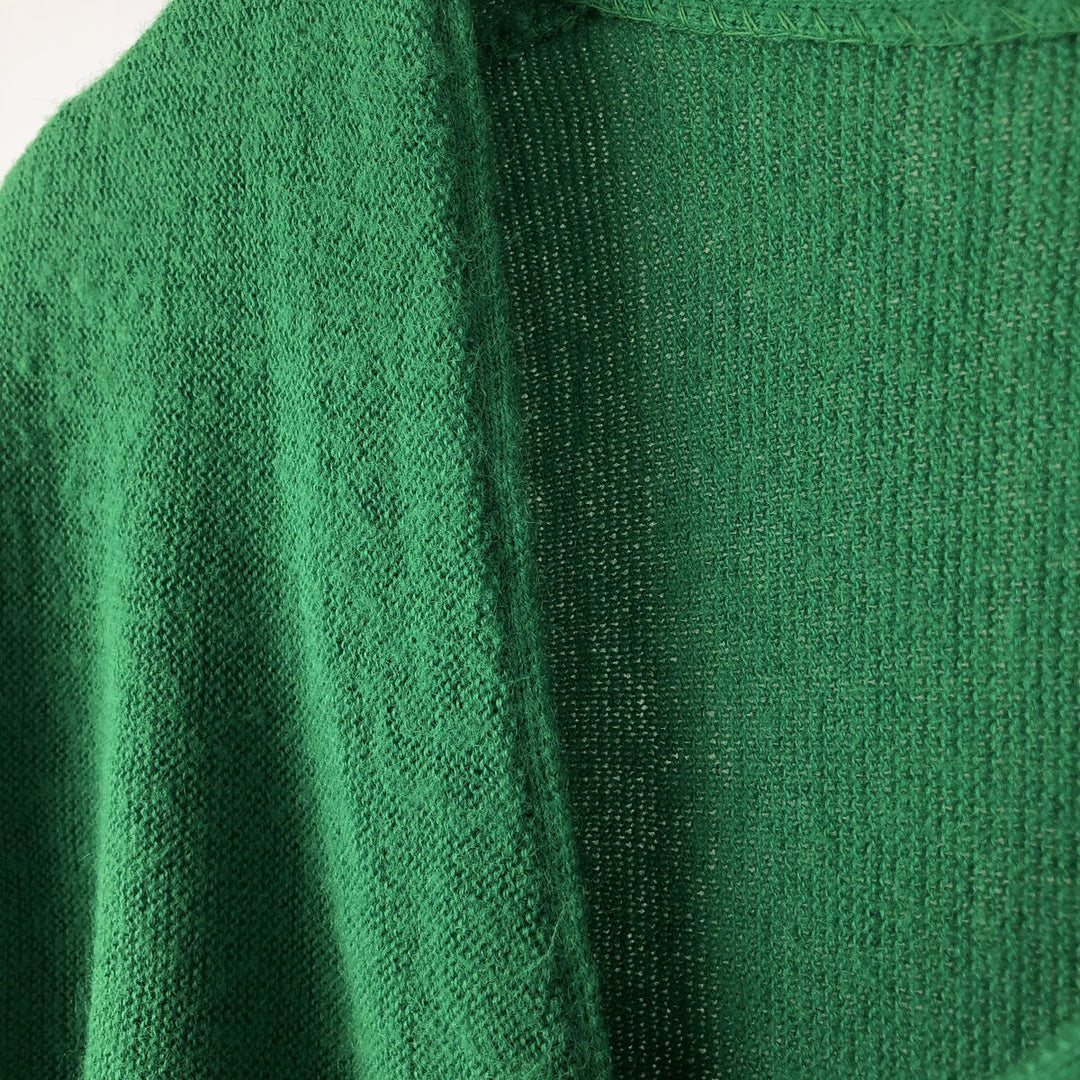 Vintage 1970'S Lacoste IZOD acrylic knit cardigan, men's size M acrylic green type Vintage Second Hand