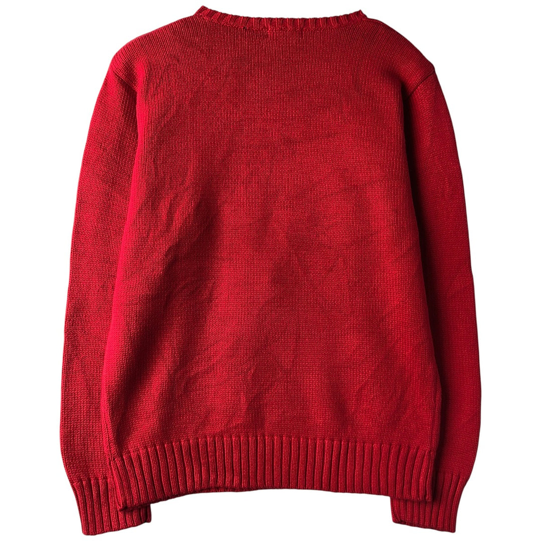 Ralph Lauren POLO by Ralph Lauren knit sweater, men's size L unclear red type Vintage Second Hand