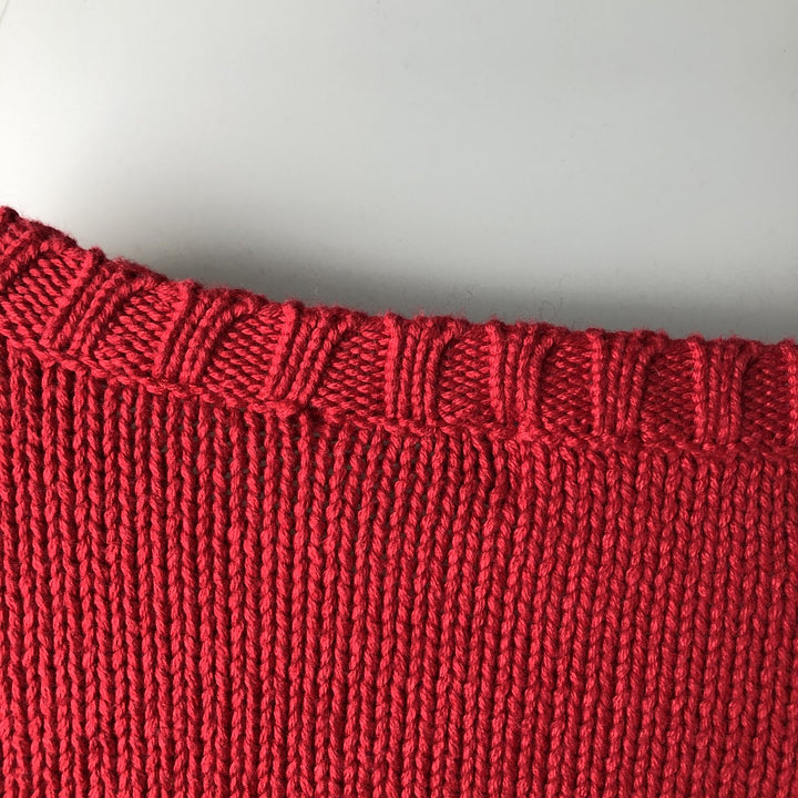 Ralph Lauren POLO by Ralph Lauren knit sweater, men's size L unclear red type Vintage Second Hand
