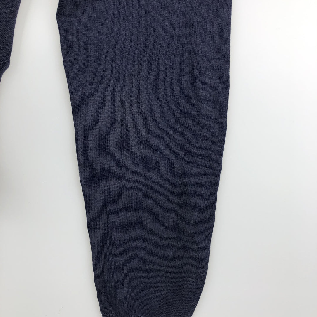 Ralph Lauren POLO by Ralph Lauren V-neck Pima cotton knit sweater, men's size L Pima Cotton navy blue type Vintage Second Hand