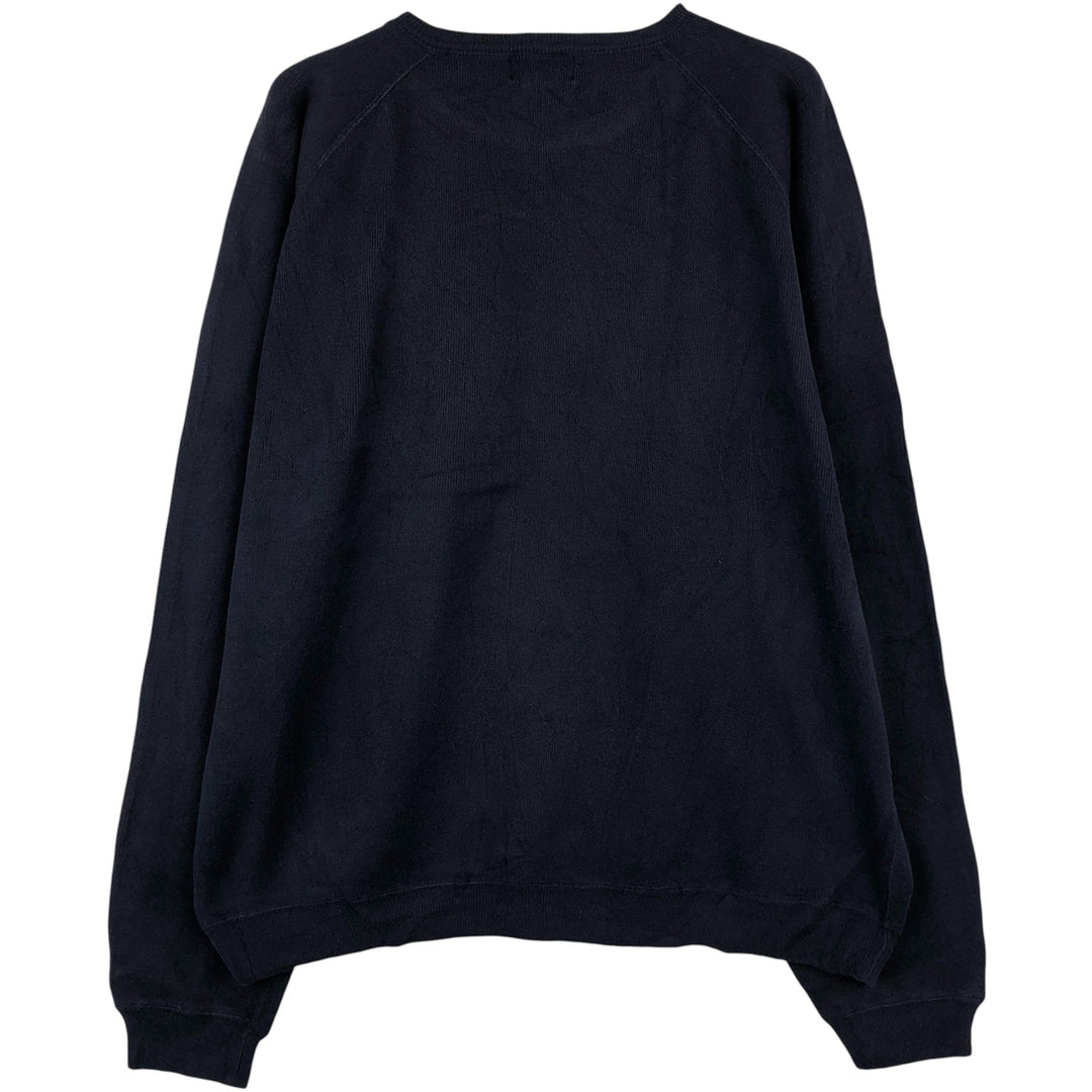 Vintage 90'S Brooks SPORT cotton knit sweater, men's size XL cotton navy blue type Vintage Second Hand