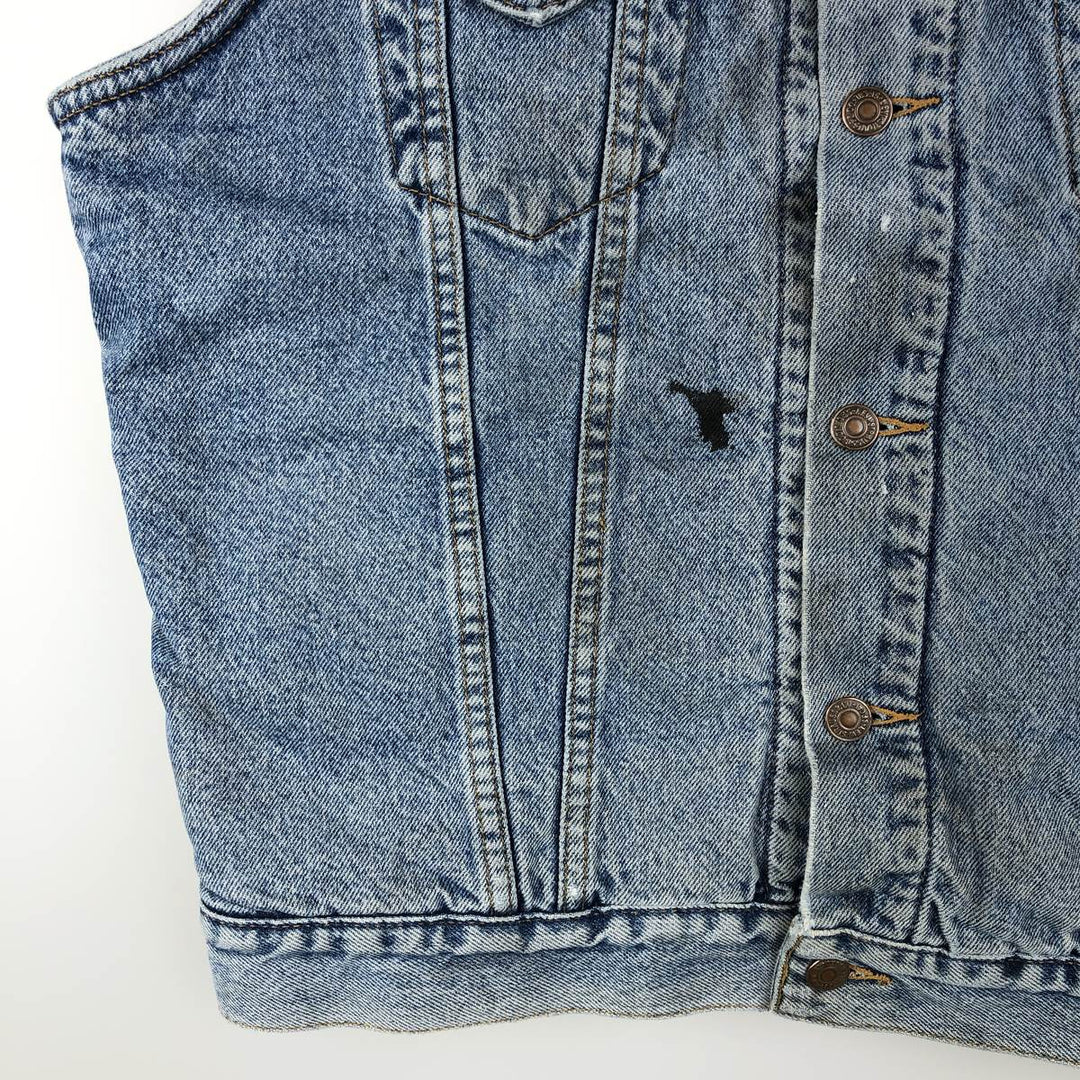Levi's denim boa vest, men's size XL unclear blue type Vintage Second Hand