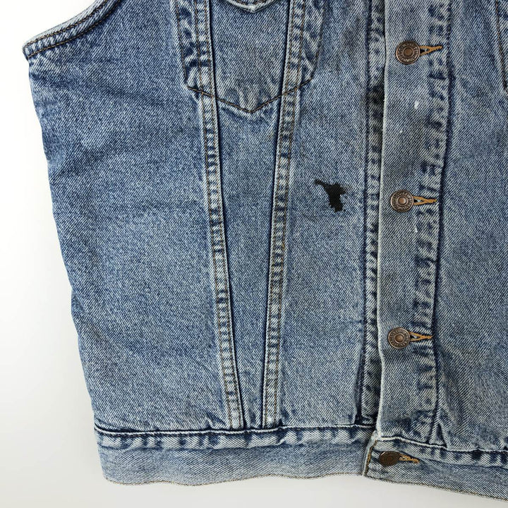 Levi's denim boa vest, men's size XL unclear blue type Vintage Second Hand