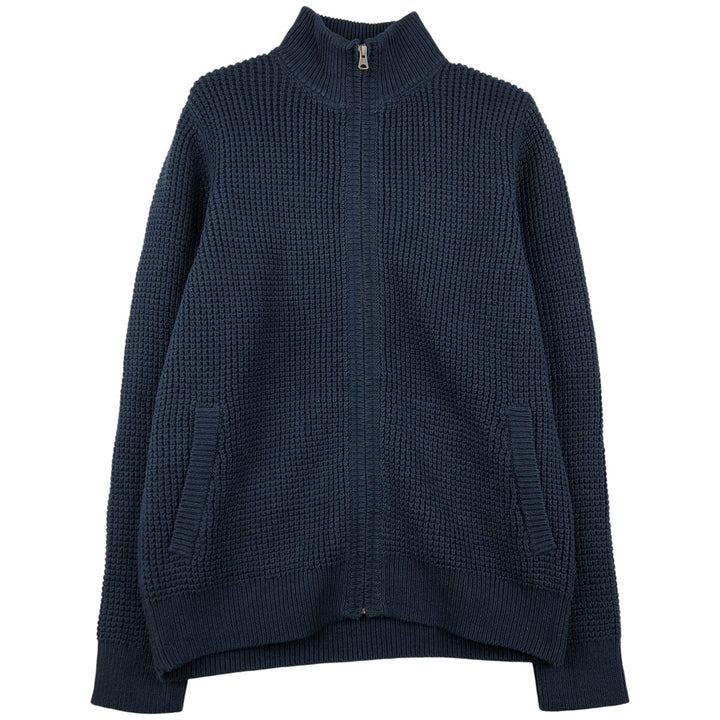 90s-00'S LLBean Driver's Knit Sweater, Men's Size Medium, Vintage cotton navy blue type Vintage Second Hand
