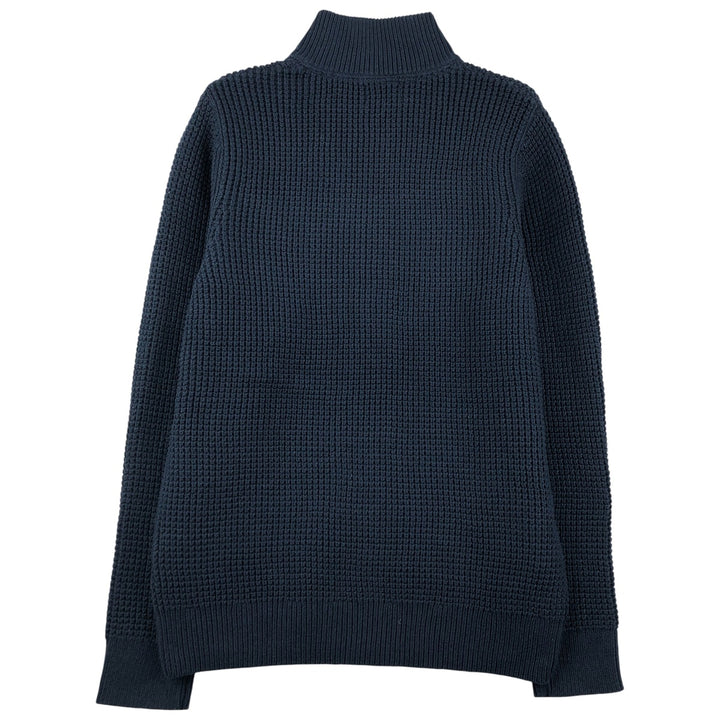 90s-00'S LLBean Driver's Knit Sweater, Men's Size Medium, Vintage cotton navy blue type Vintage Second Hand
