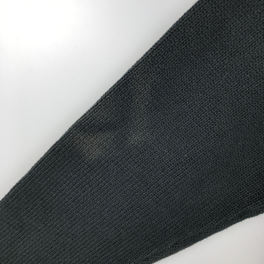 Ralph Lauren Lauren cotton knit sweater, men's size M cotton black type Vintage Second Hand