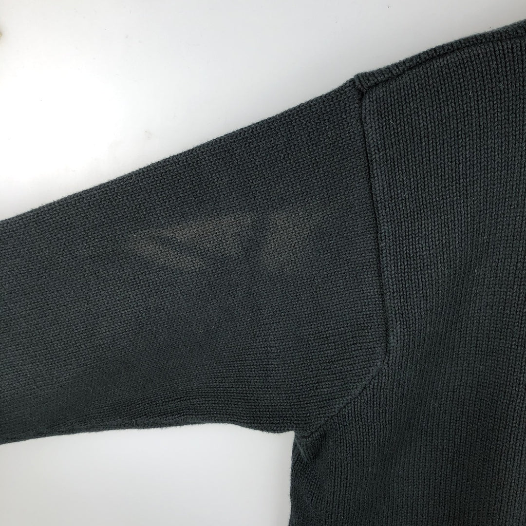 Ralph Lauren Lauren cotton knit sweater, men's size M cotton black type Vintage Second Hand
