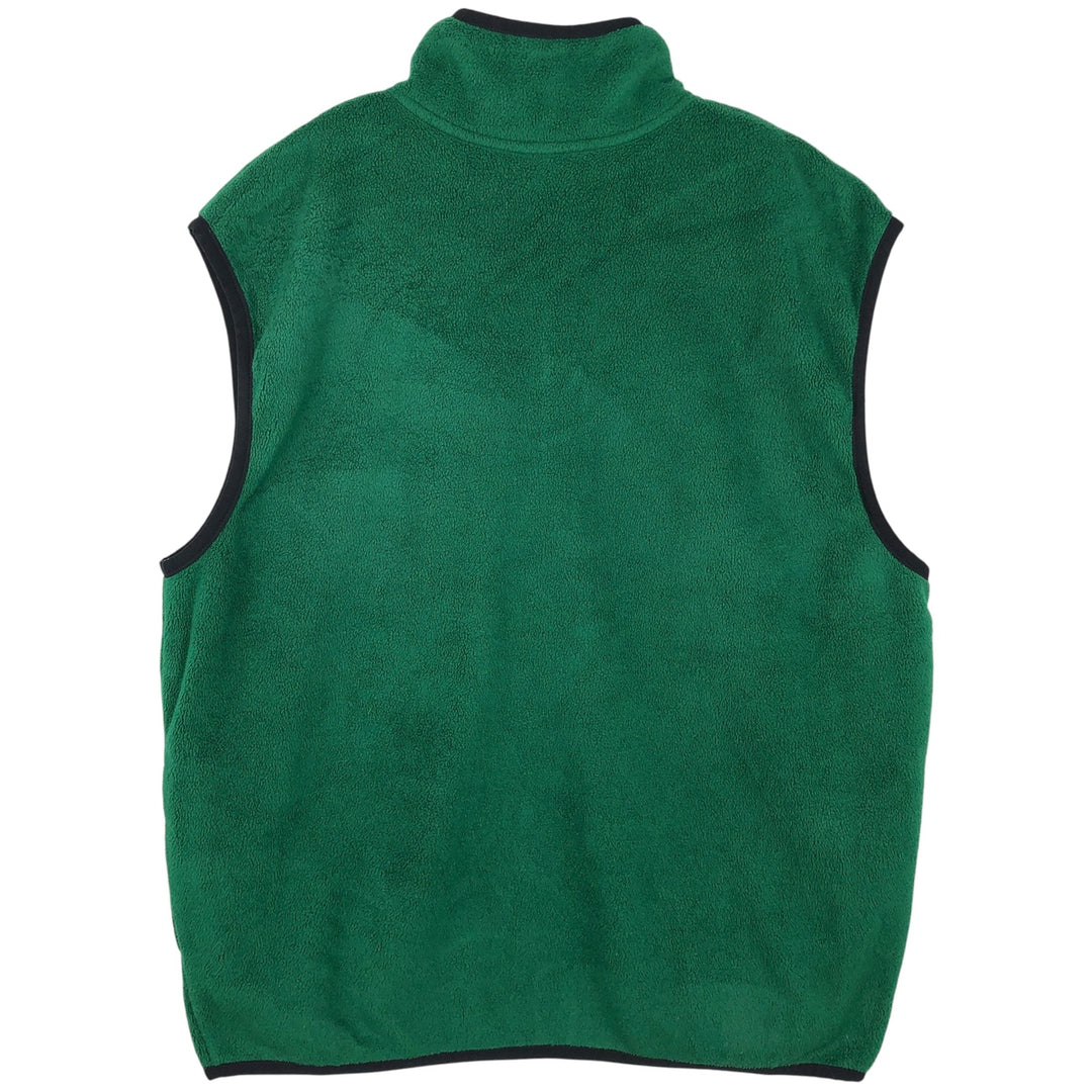 Vintage 90'S adidas Team fleece vest, men's size XL polyester green type Vintage Second Hand
