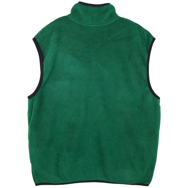 Vintage 90'S adidas Team fleece vest, men's size XL polyester green type Vintage Second Hand