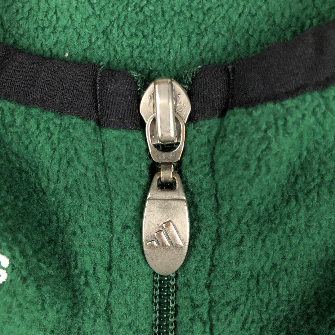 Vintage 90'S adidas Team fleece vest, men's size XL polyester green type Vintage Second Hand
