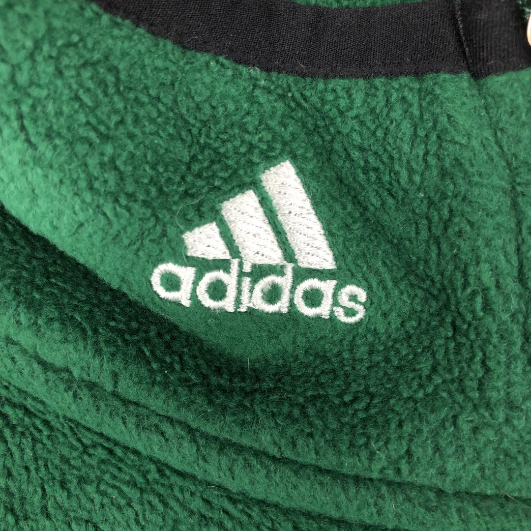 Vintage 90'S adidas Team fleece vest, men's size XL polyester green type Vintage Second Hand