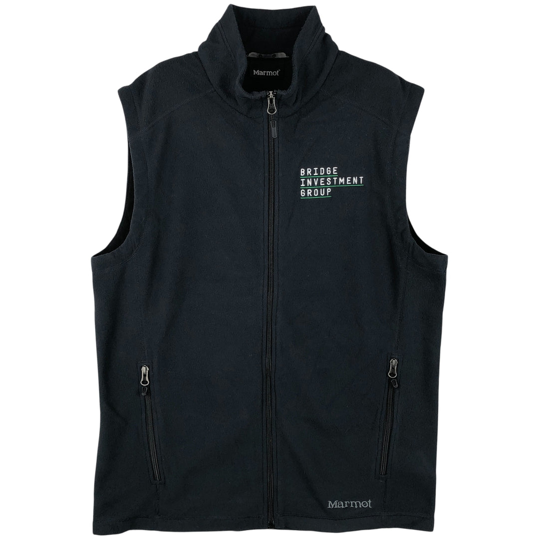 Marmot fleece vest, men's size M polyester black type Vintage Second Hand