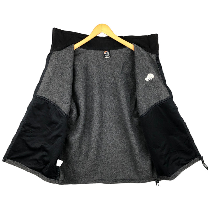 Vintage 90'S Lowe Alpane fleece vest, made in Ireland, men's size XL polyester Charcoal Vintage Second Hand