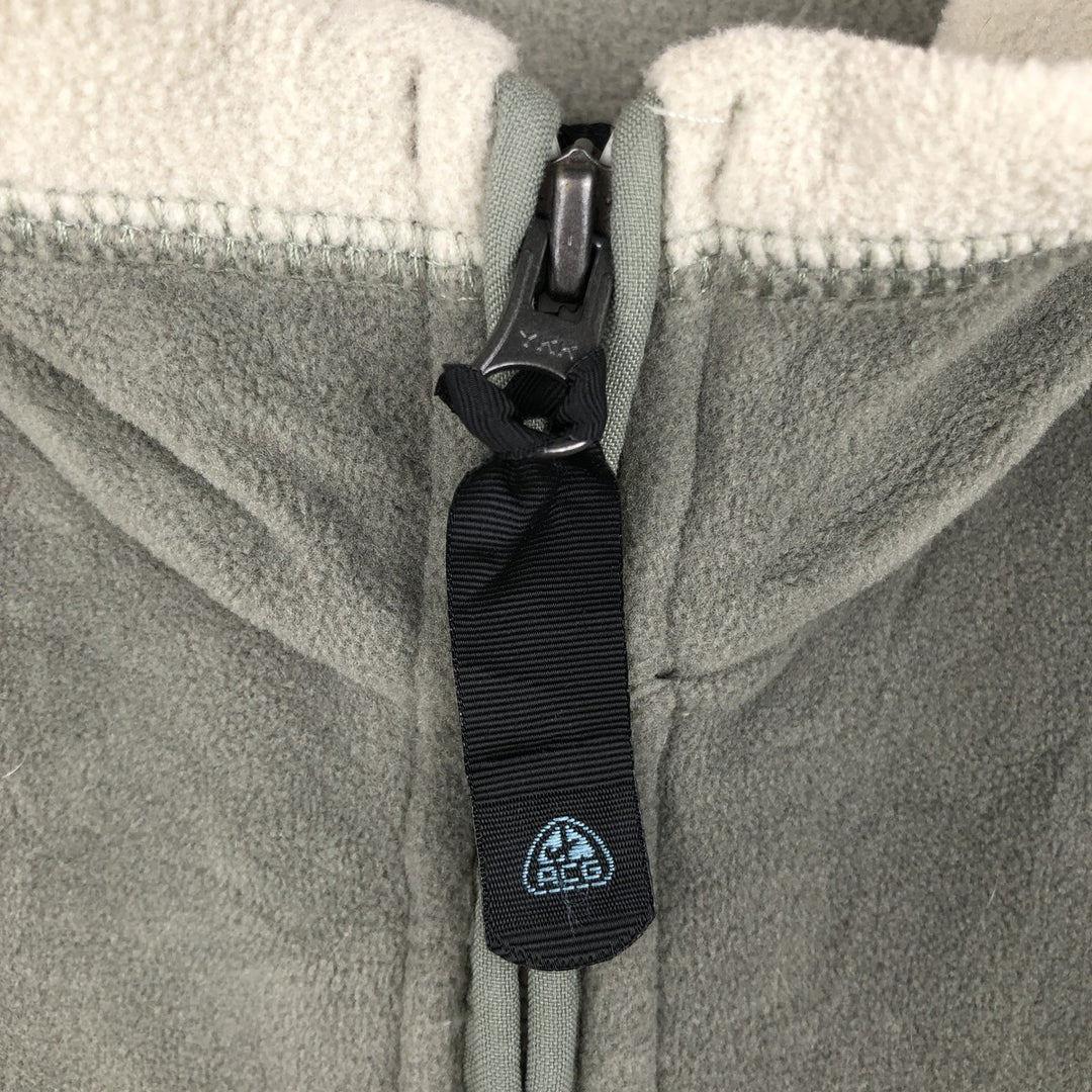 Nike ACG THERMA FIT fleece vest, size M (men's) polyester Khaki type sage green Vintage Second Hand