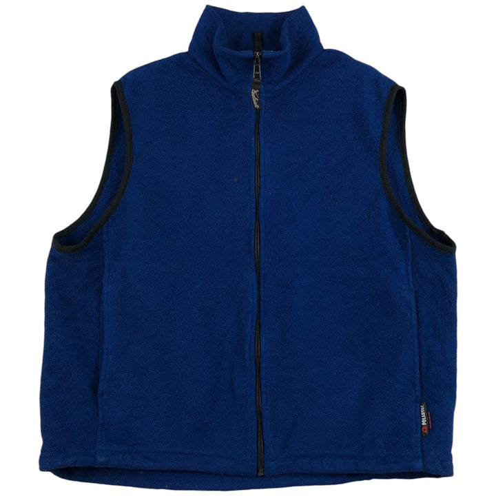 2000'S WOOLRICH fleece vest, men's size L polyester blue type Vintage Second Hand