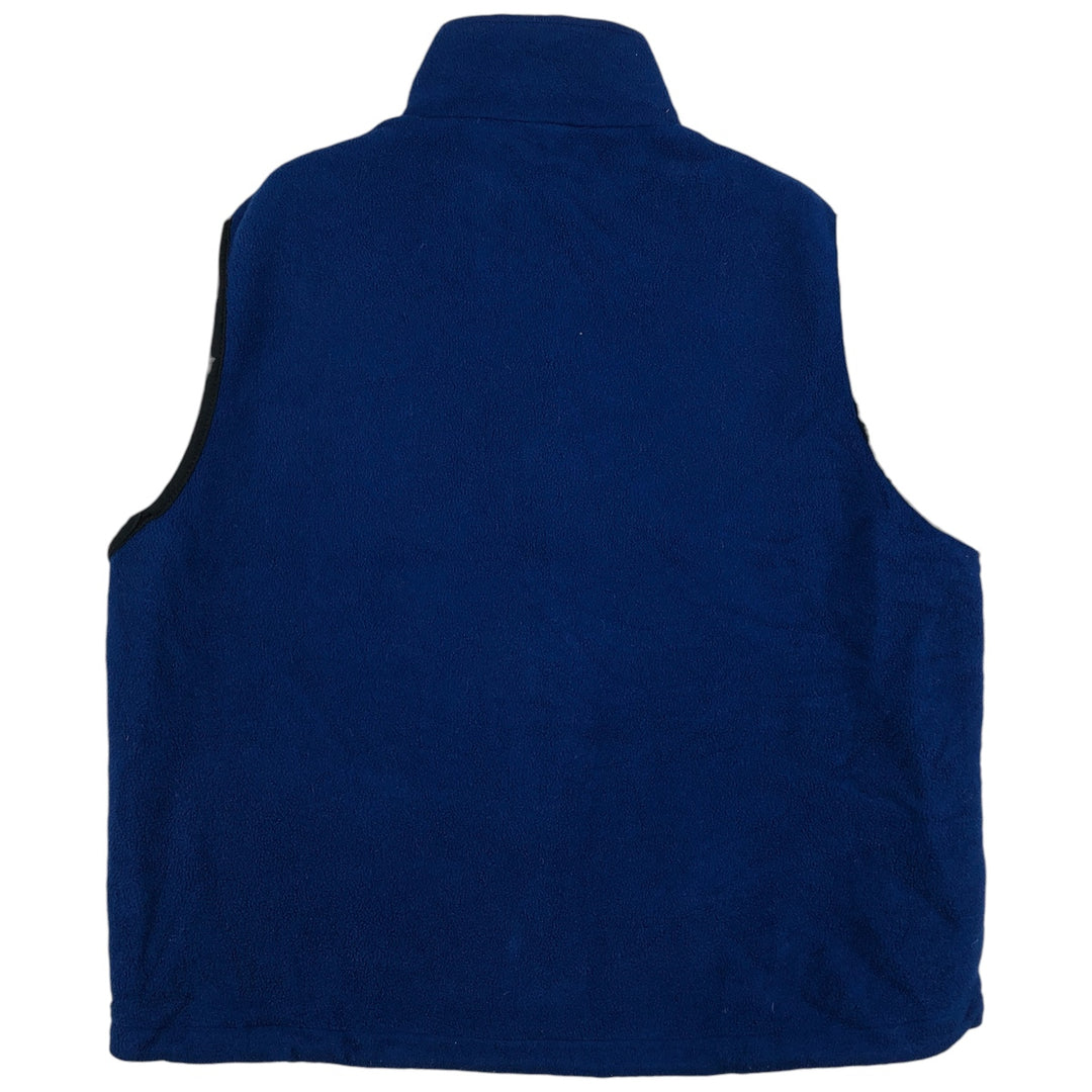 2000'S WOOLRICH fleece vest, men's size L polyester blue type Vintage Second Hand
