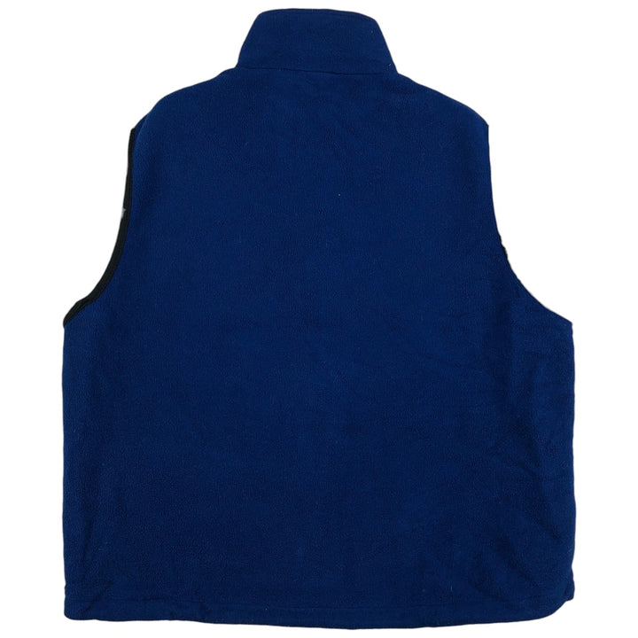 2000'S WOOLRICH fleece vest, men's size L polyester blue type Vintage Second Hand