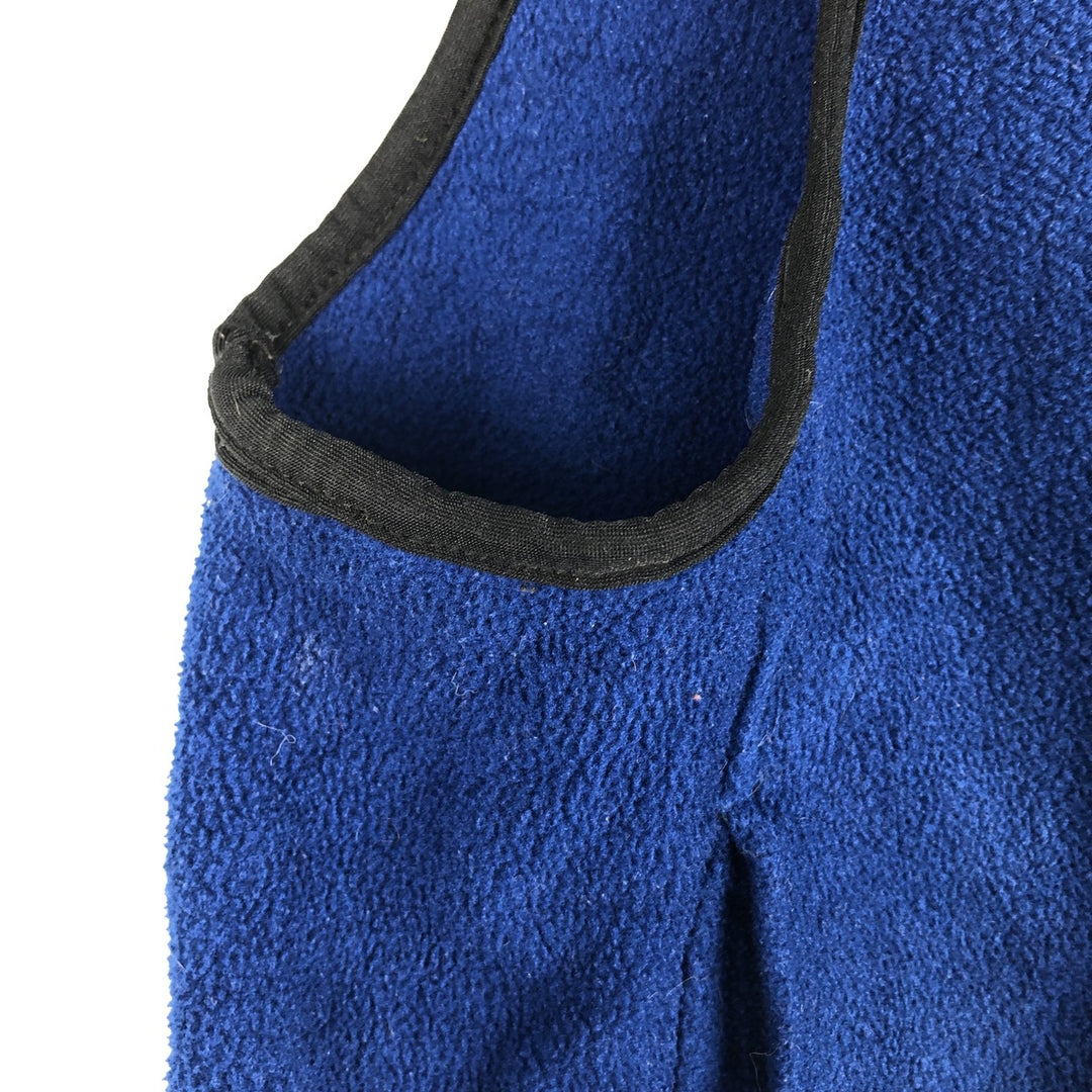 2000'S WOOLRICH fleece vest, men's size L polyester blue type Vintage Second Hand