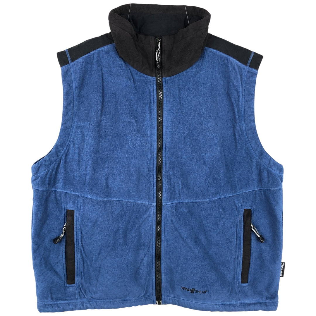 90s-00'S Cabelas Outdoor Gear Fleece Vest, Men's Size XL, Vintage polyester blue type Vintage Second Hand