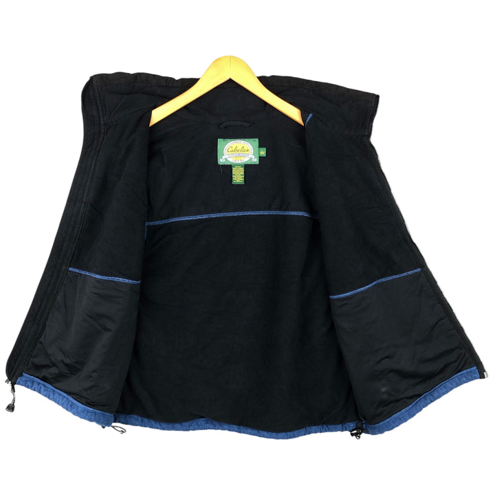 90s-00'S Cabelas Outdoor Gear Fleece Vest, Men's Size XL, Vintage polyester blue type Vintage Second Hand