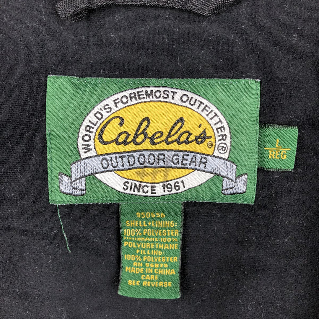 90s-00'S Cabelas Outdoor Gear Fleece Vest, Men's Size XL, Vintage polyester blue type Vintage Second Hand