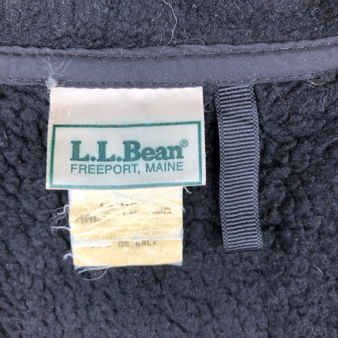 90'S LLBean Vintage Fleece Vest, Men's XL unclear black type Vintage Second Hand