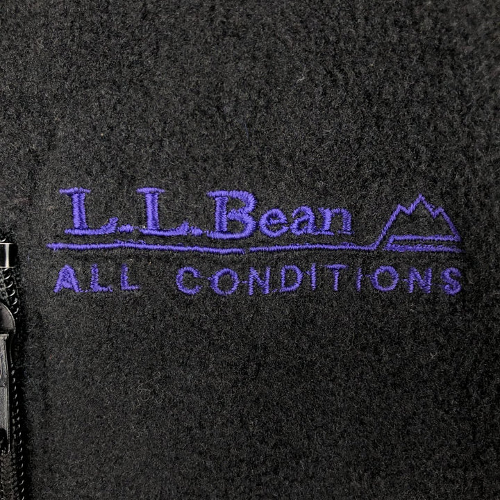90'S LLBean Vintage Fleece Vest, Men's XL unclear black type Vintage Second Hand