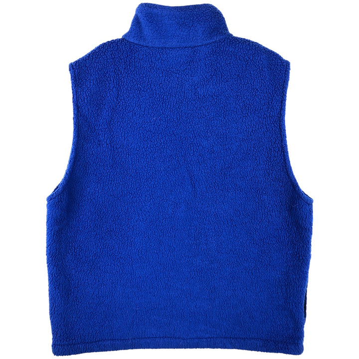 90'S REI boa vest, men's size L polyester blue type Vintage Second Hand