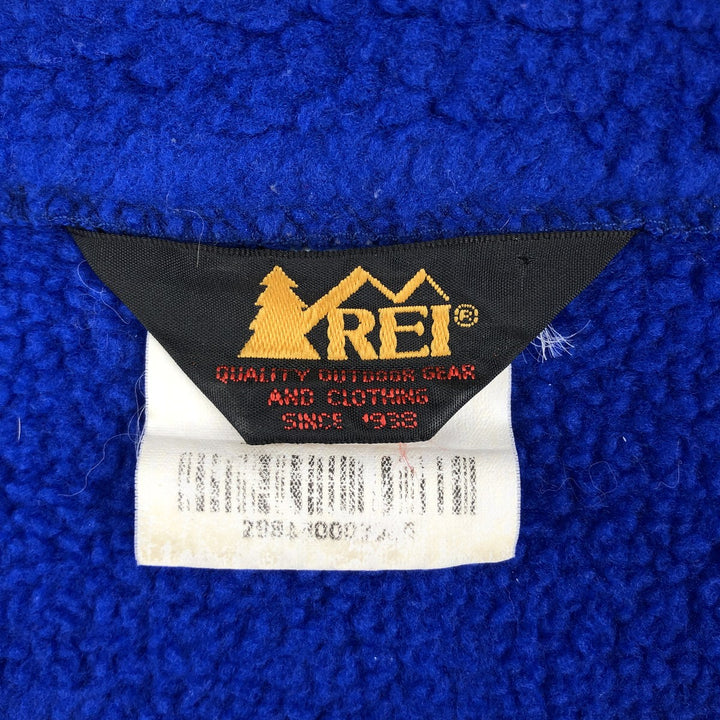 90'S REI boa vest, men's size L polyester blue type Vintage Second Hand