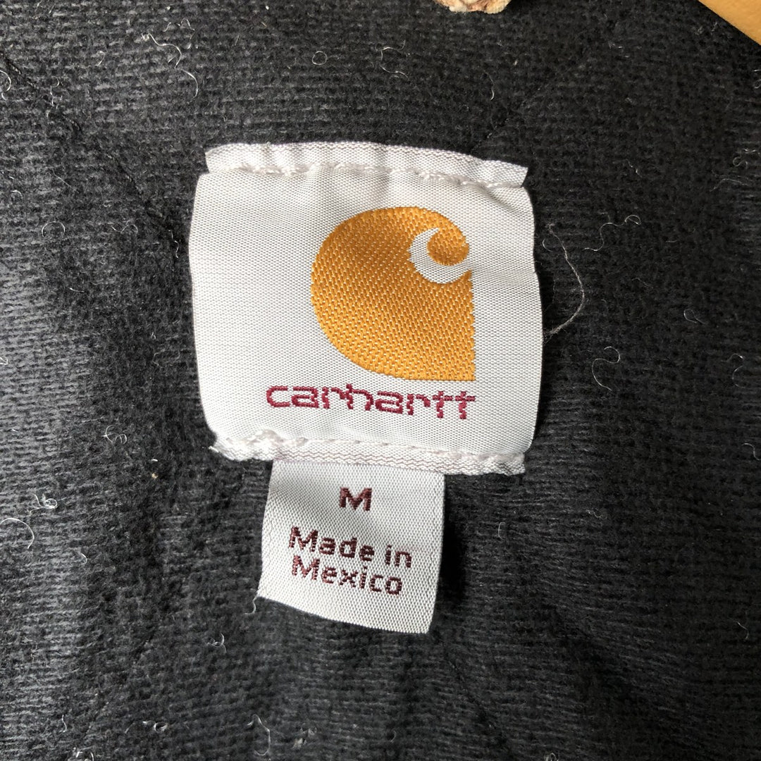 Carhartt Active Jacket, Padded Duck Full-Zip Hoodie, Men's Size Medium cotton Beige type Vintage Second Hand