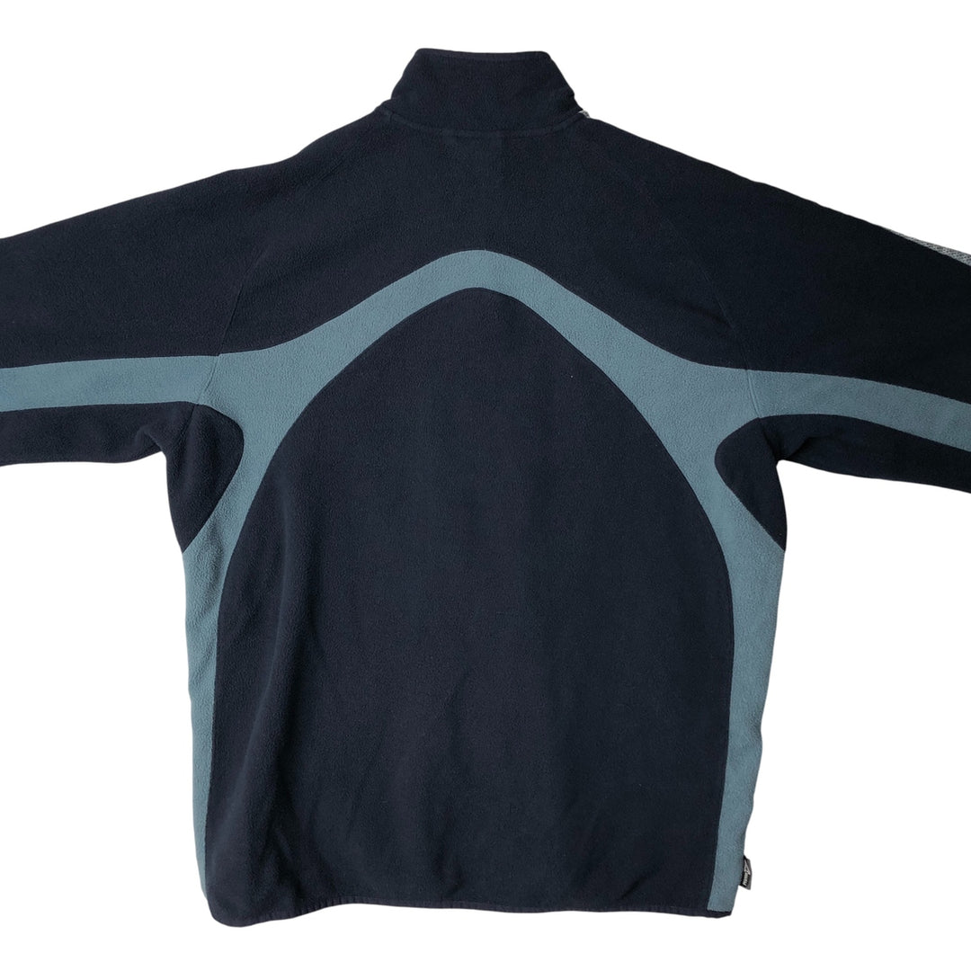 2000'S Adidas fleece jacket, men's size XL polyester navy blue type Vintage Second Hand