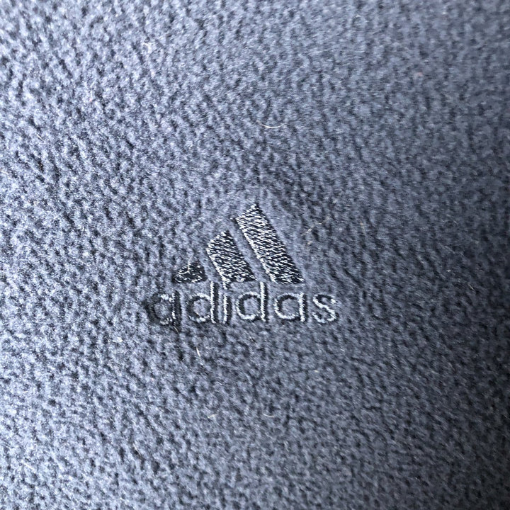 2000'S Adidas fleece jacket, men's size XL polyester navy blue type Vintage Second Hand