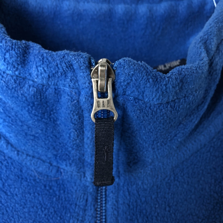 90'S GAP Vintage Half-Zip Fleece Pullover, Men's Size L polyester blue type Vintage Second Hand