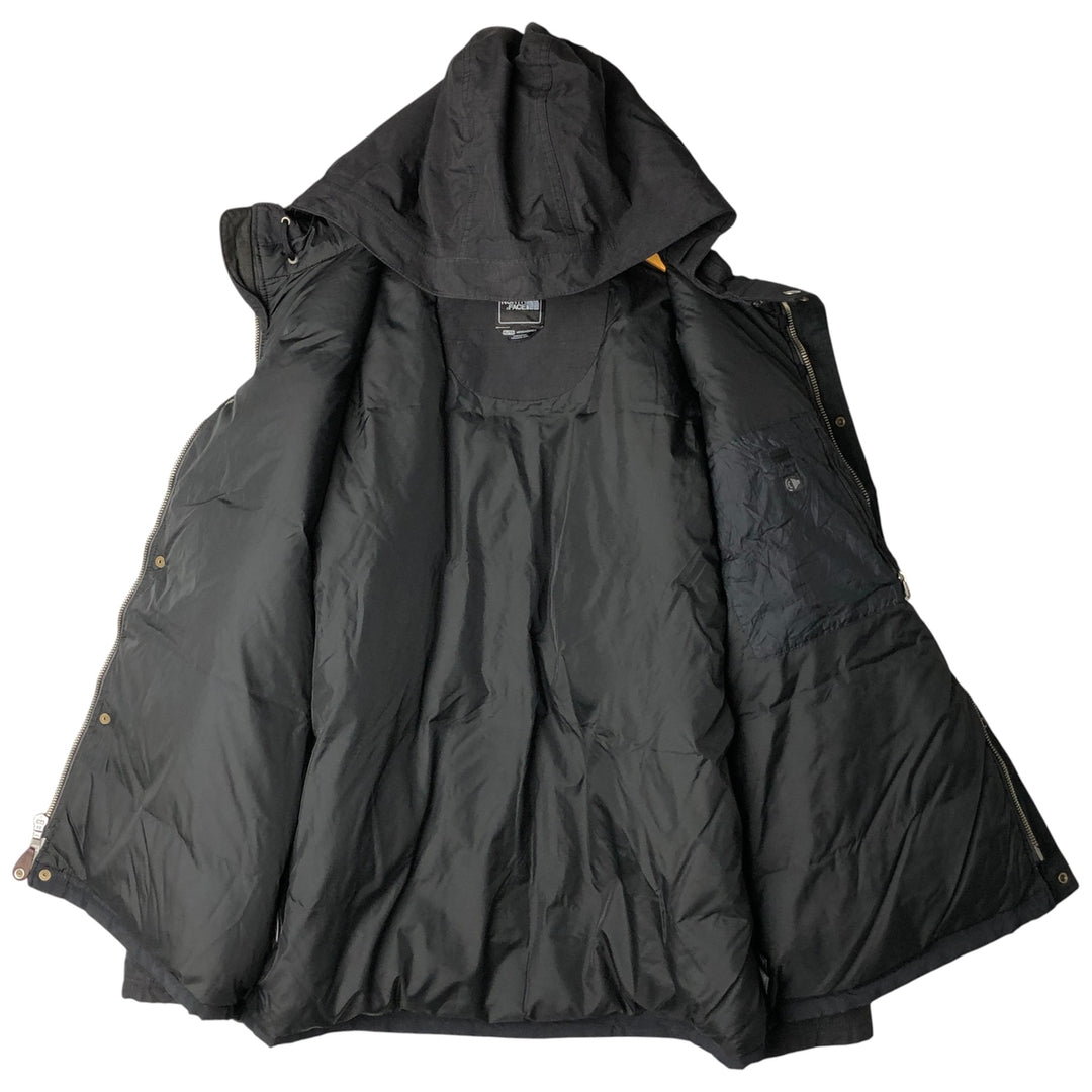 The North Face Hyvent Hooded Goose Down Jacket, Men's XL, Vintage Nylon black type Vintage Second Hand