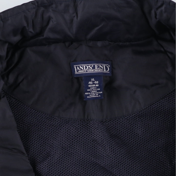 Vintage 80s-90'S Lands' End nylon jacket, men's size XL Nylon navy blue type Vintage Second Hand